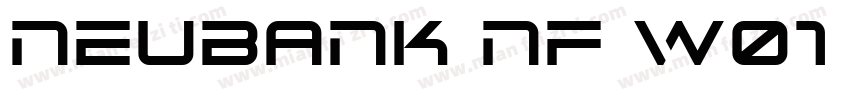 Neubank NF W01 Bold字体转换